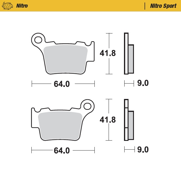 [xxx-94422] Moto-Master :  Brake pads Nitro Sport