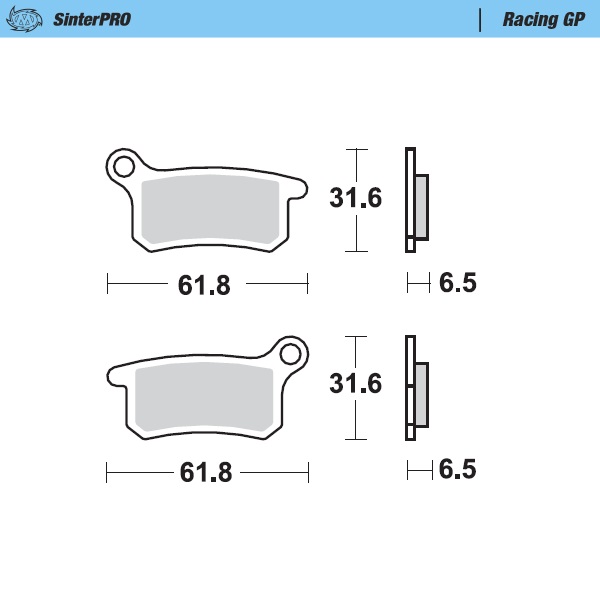 [94612] Moto-Master: Brake pad MX | Racing GP