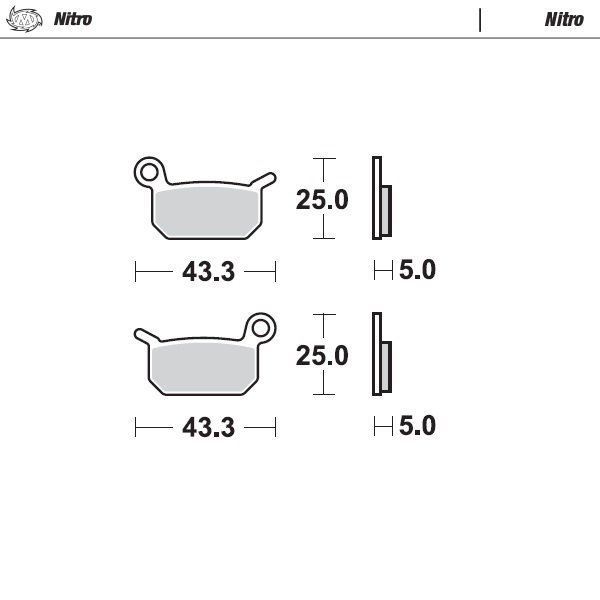 Moto-Master : Brake pad MX | Nitro