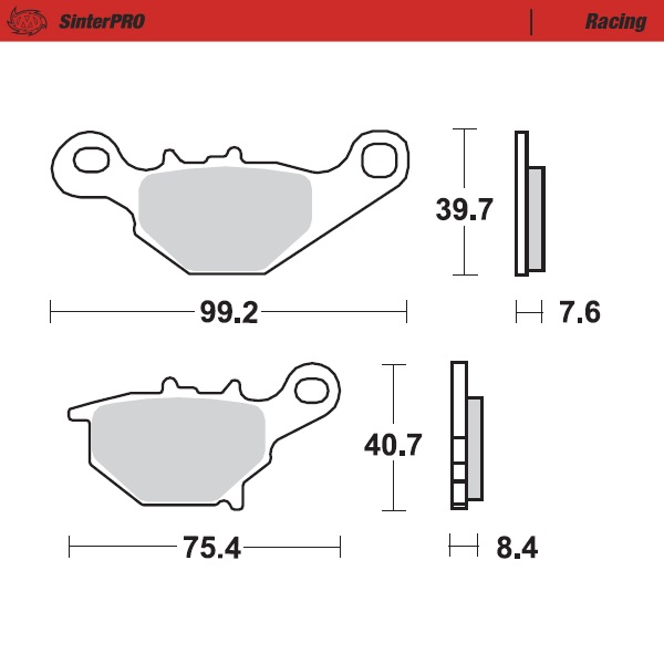 Moto-Master : Brake pad MX | Racing