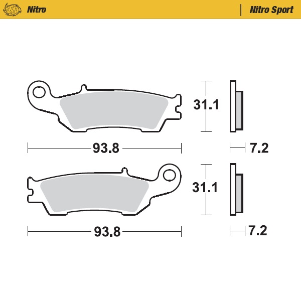 Moto-Master :  Brake pads Nitro Sport