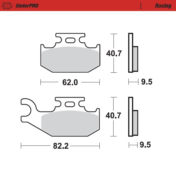 Moto-Master : Brake pad MX | Racing