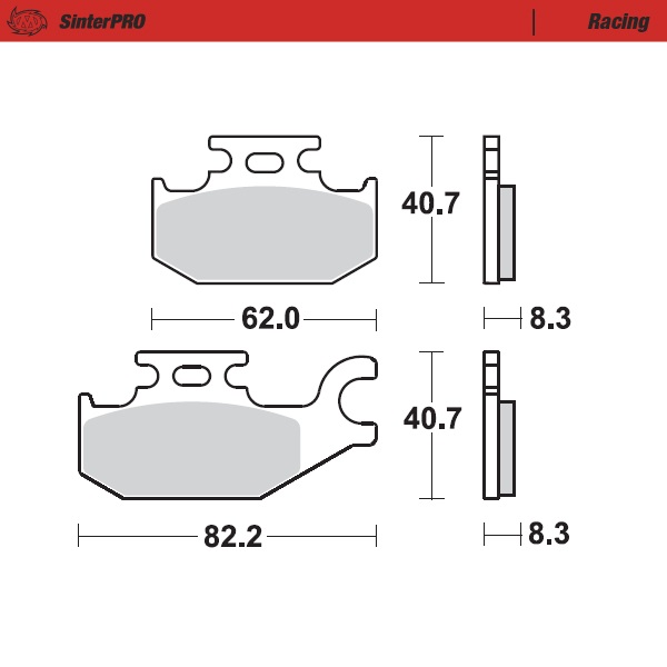 Moto-Master: Brake pad MX | Racing