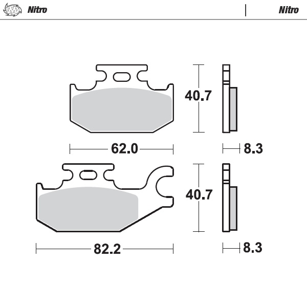 Moto-Master : Brake pad MX | Nitro