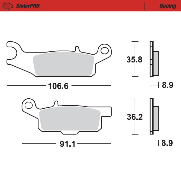 Moto-Master : Brake pad MX | Racing