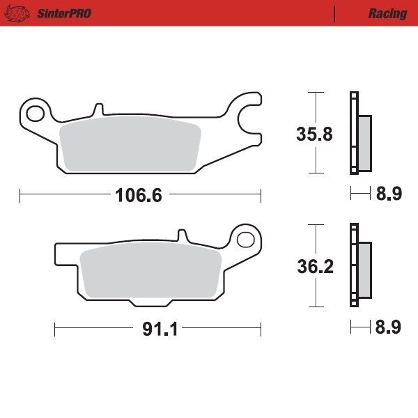 Moto-Master: Brake pad MX | Racing