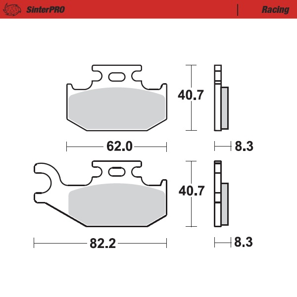 Moto-Master : Brake pad MX | Racing