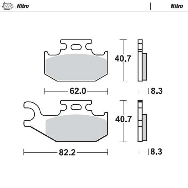 Moto-Master : Brake pad MX | Nitro