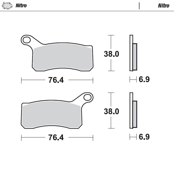 Moto-Master : Brake pad MX | Nitro