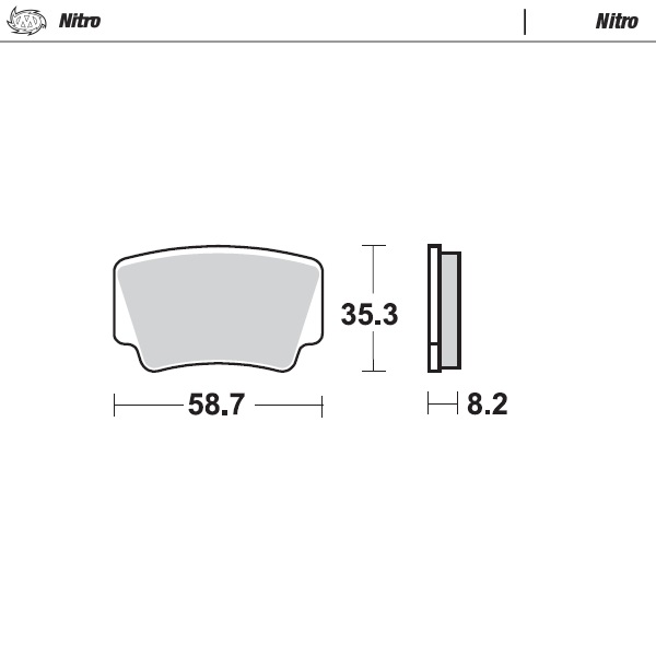 Moto-Master : Brake pad MX | Nitro