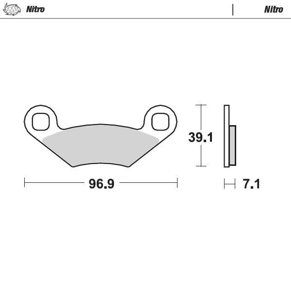 Moto-Master : Brake pad MX | Nitro