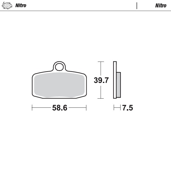 Moto-Master : Brake pad MX | Nitro