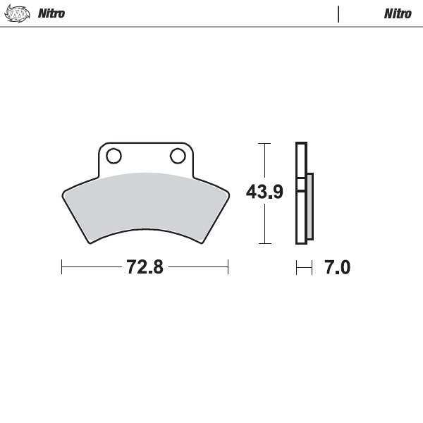 Moto-Master : Brake pad MX | Nitro