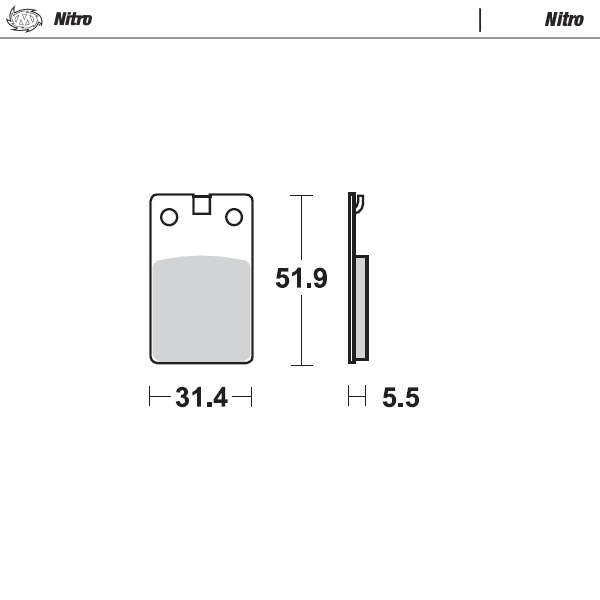 Moto-Master :  Brake pads Nitro
