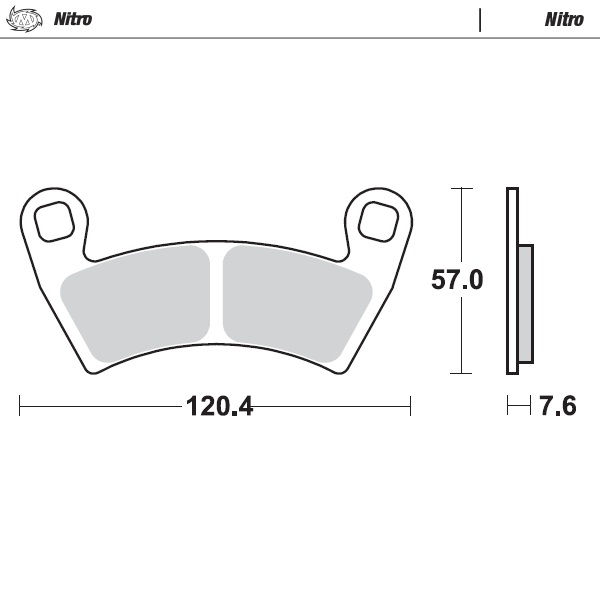 Moto-Master : Brake pad MX | Nitro