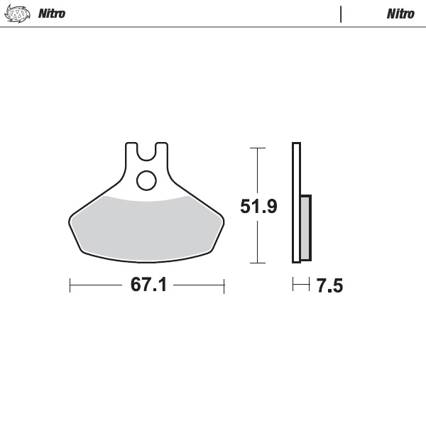 Moto-Master : Brake pad MX | Nitro