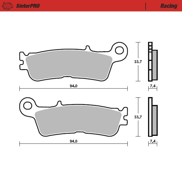 Moto-Master: Brake pad MX | Racing