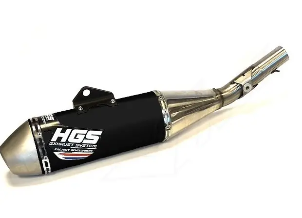 ( HGS ) HON / CRF 250 / (2018-2021) / silencer left | black steel 