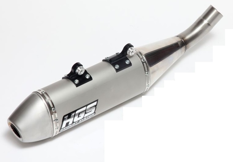 ( HGS ) (CF-218 ) HON | CRF 250 | (2018-2021) | silencer left | grey steel 
