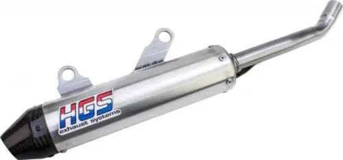 ( HGS ) (XE-124 ) HUS | TE 125 | (2024-2025) | enduro silencer | grey carbon