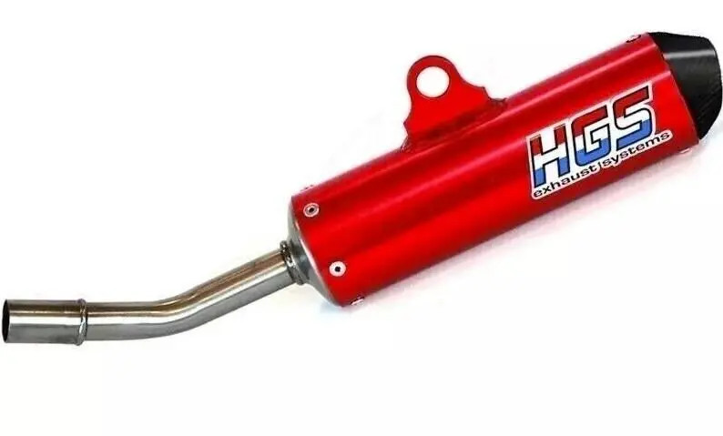 ( HGS ) HUS / TE 125 / (2017-2019) / enduro silencer | red carbon