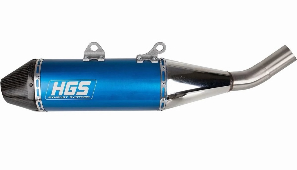 ( HGS ) (KO-217 ) KAW | KX/KXF 250 | (2017-2024) | enduro silencer |blue carbon