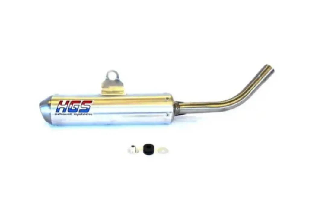 ( HGS ) HUS / TE 125 / (2009-2013) / enduro silencer | grey steel