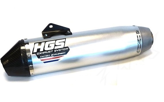 ( HGS ) (CO-421 ) HON | CRF 450RX | (2021-2024) | enduro silencer |grey carbon