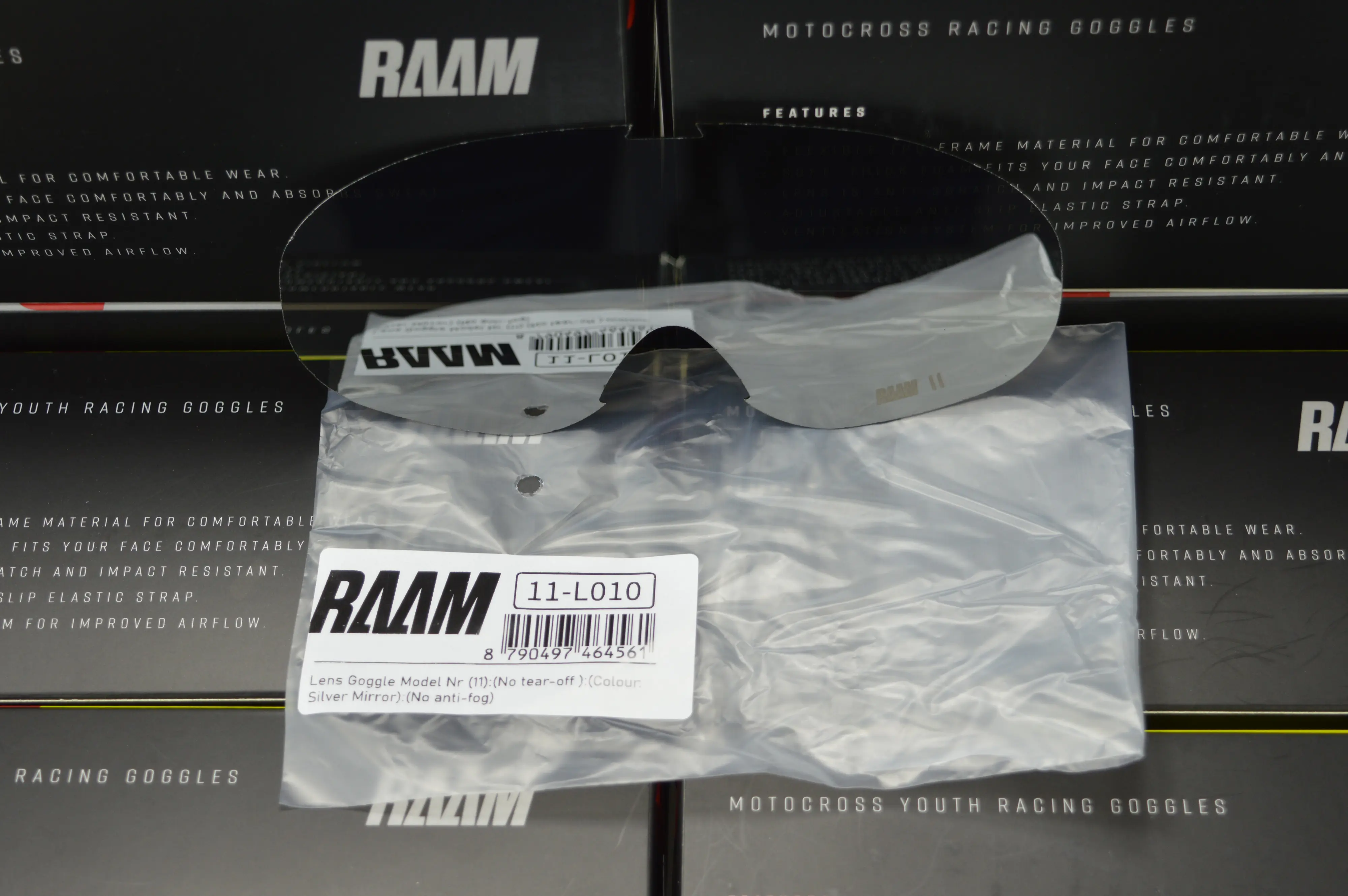 [R11-L010] Lens model Nr (11)  ,Colour: Silver Mirror