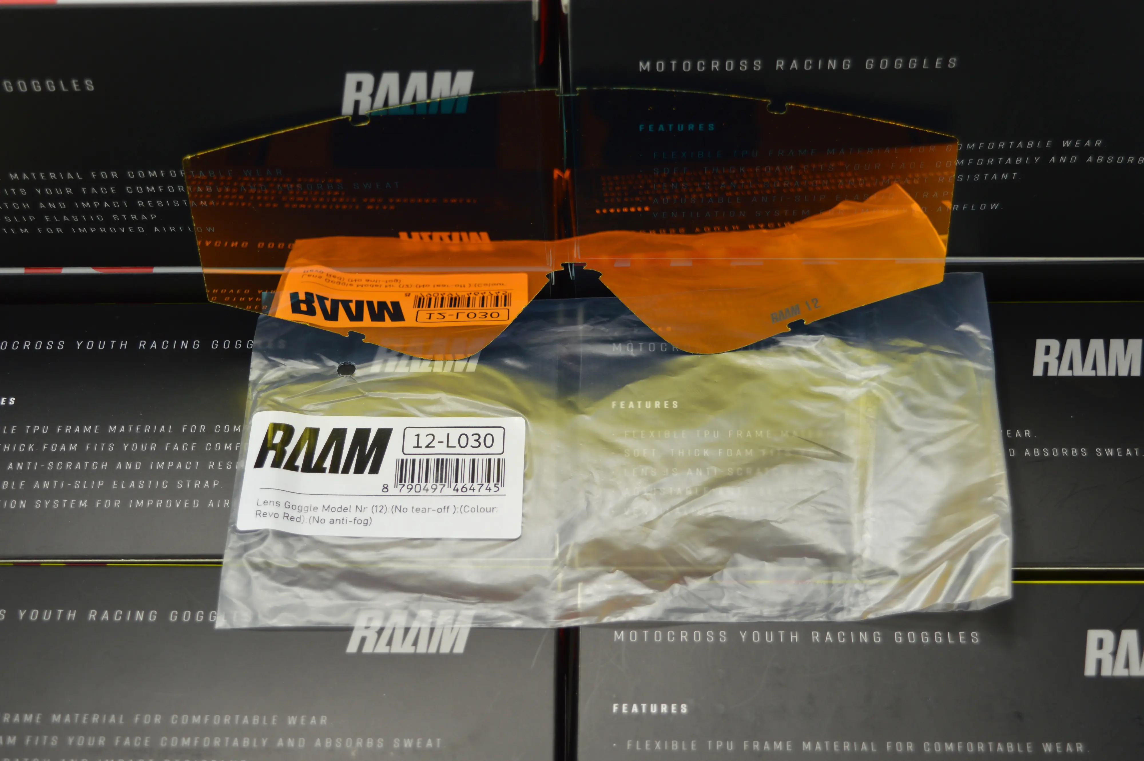 [R12-L030] Lens model Nr (12)  ,Colour: Revo Red