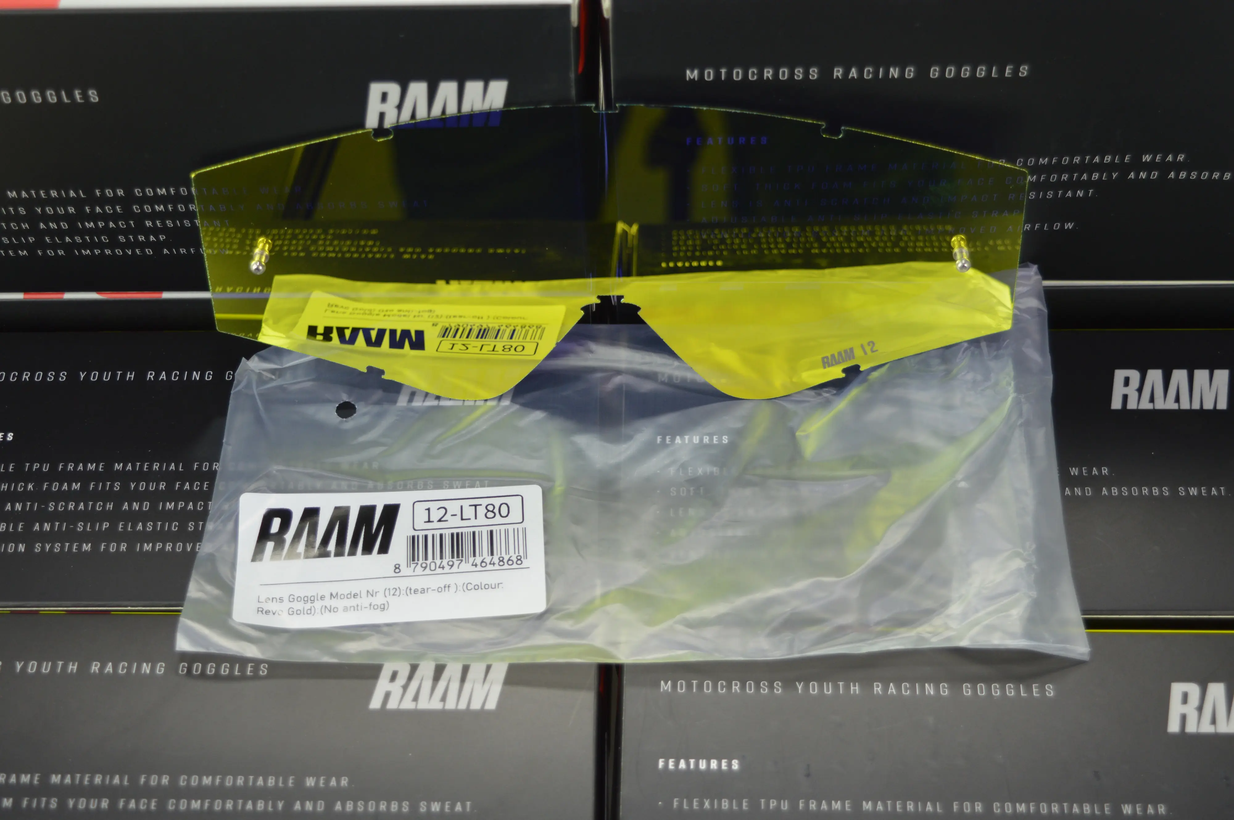 [R12-LT80] RAAM :  Gold Lens for model Nr (12)