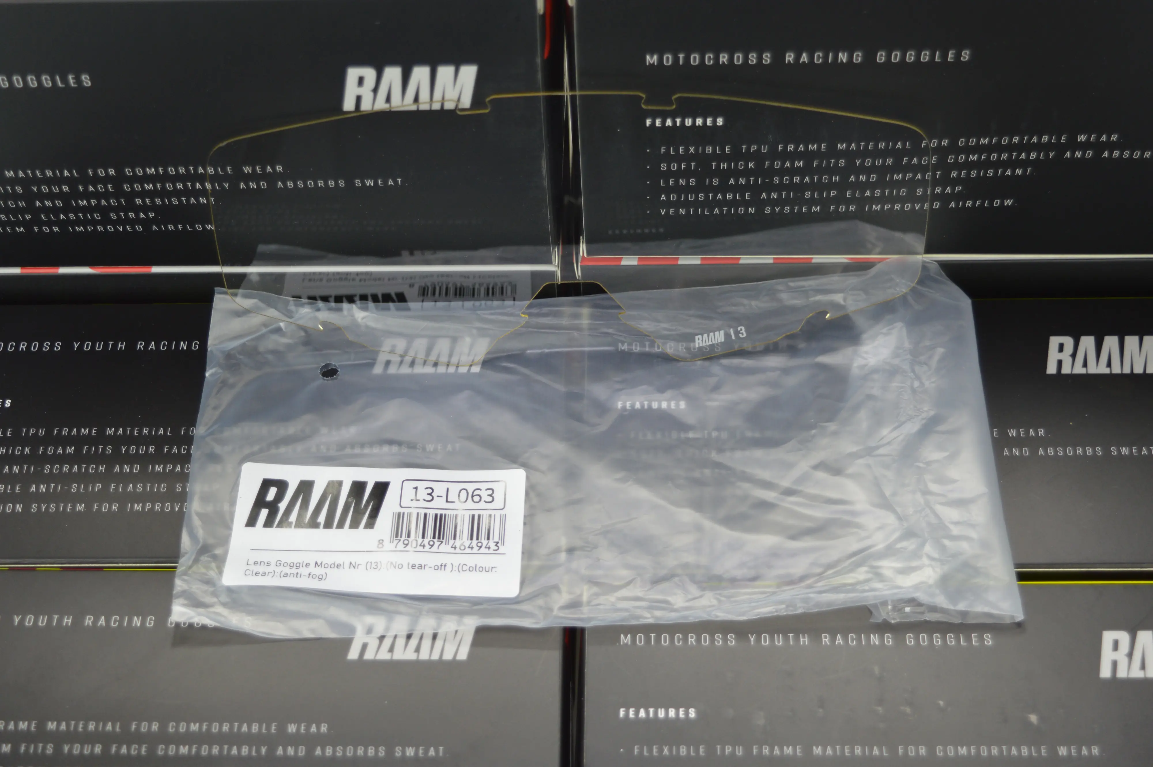 [R13-L063] RAAM :  Clear Lens for model Nr (13)