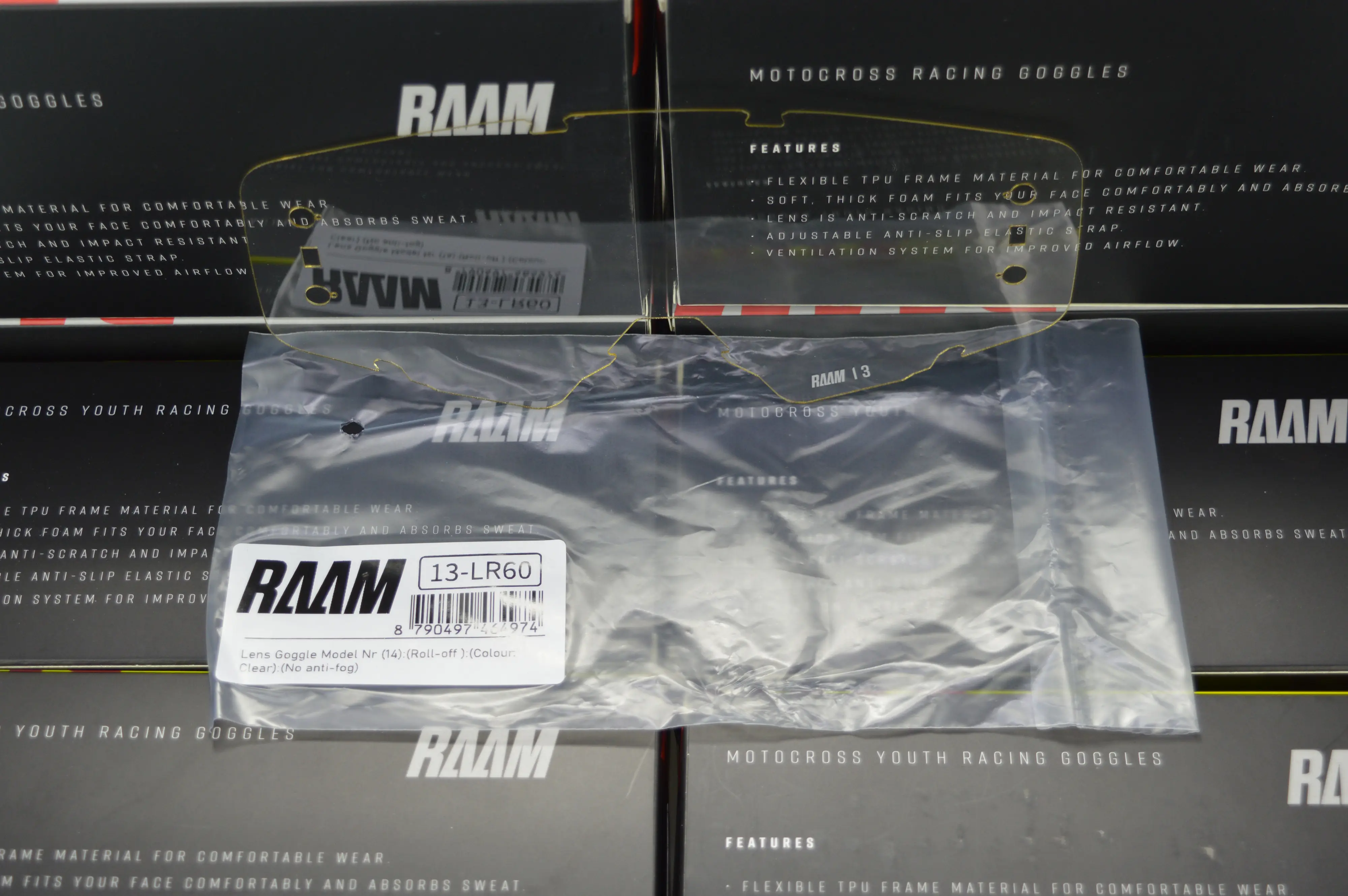 [R13-LR60] Lens model Nr (13)  ,Incl. Roll-off Hole | Colour: Clear