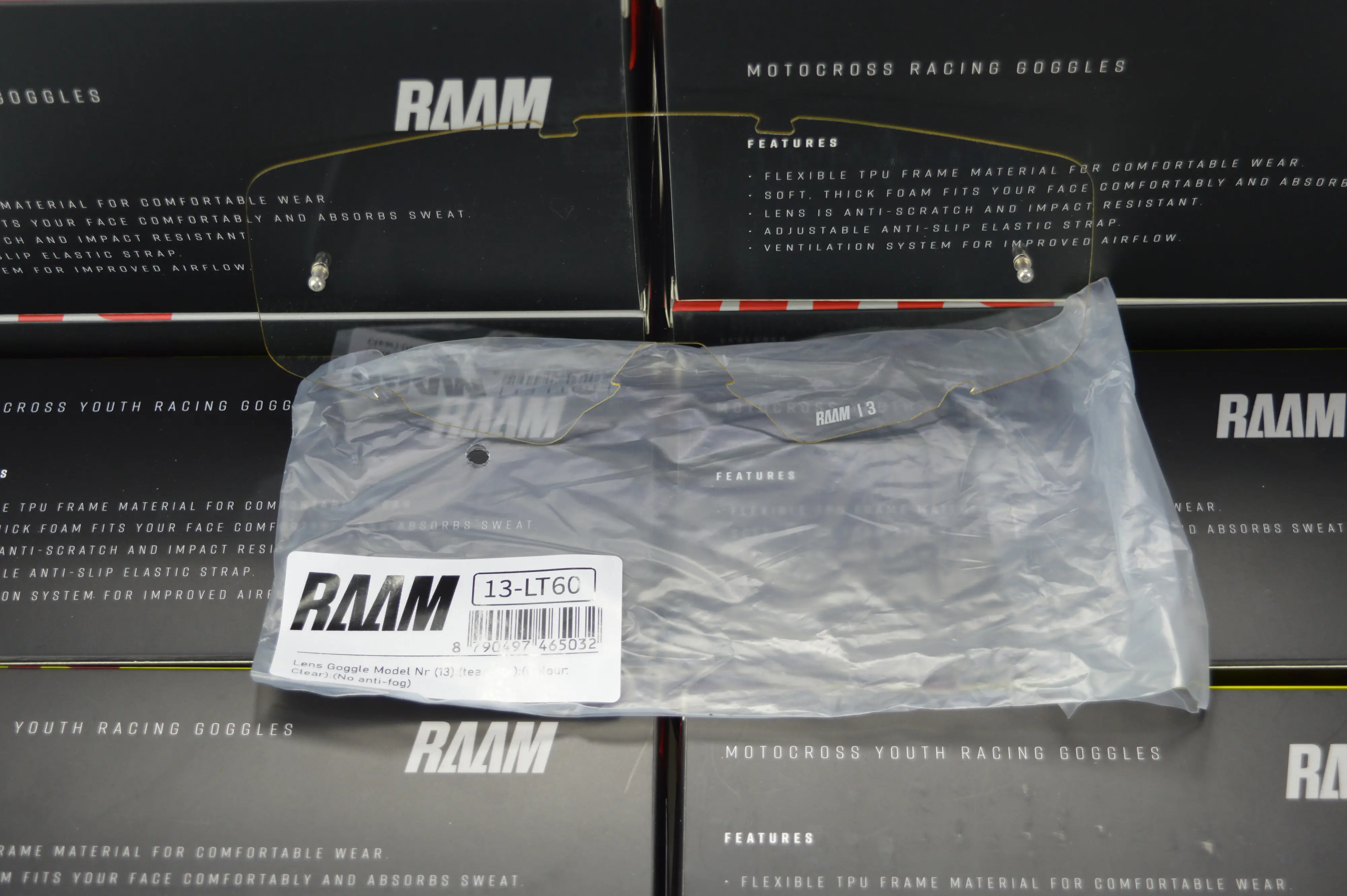 [R13-LT60] RAAM :  Clear Lens for model Nr (13)