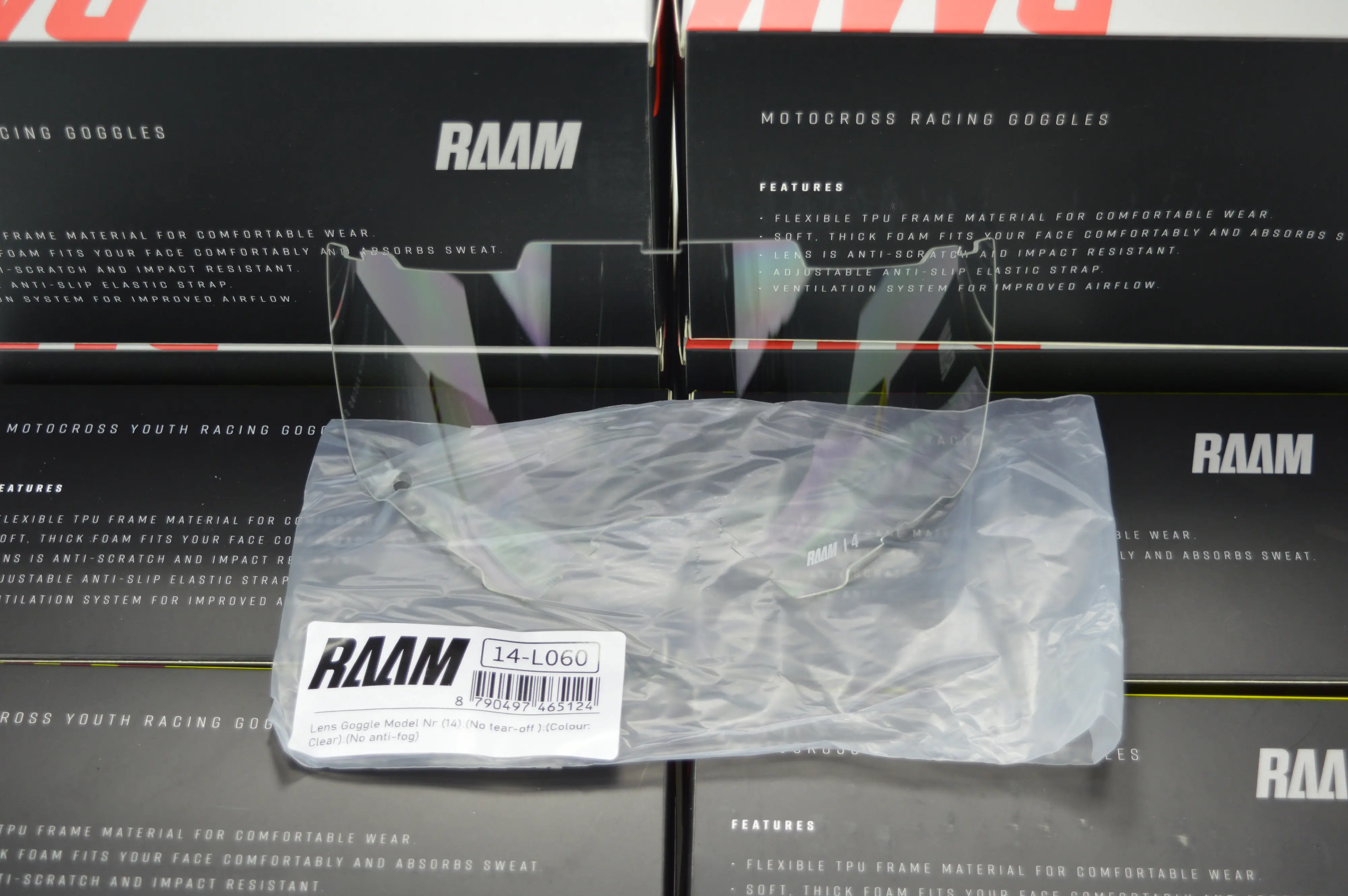 [R14-L060] RAAM :  Clear Lens for model Nr (14)
