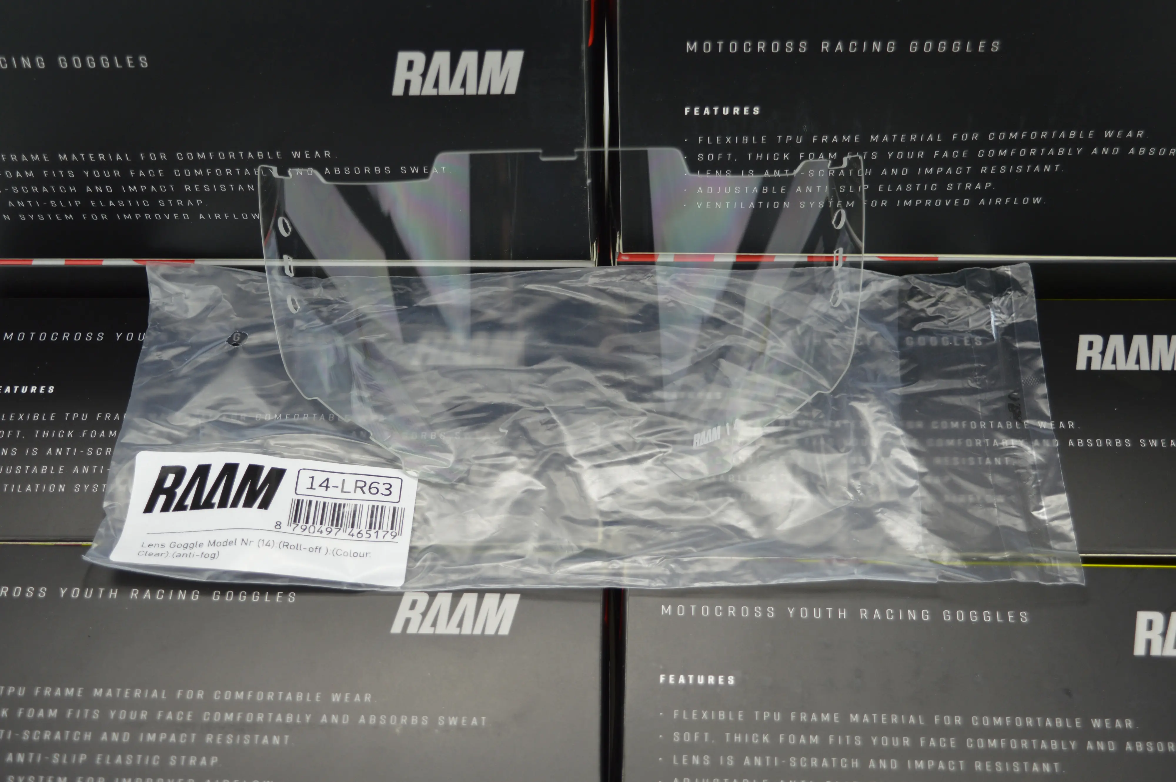 [R14-LR63] Lens model Nr (14)  ,Incl. Roll-off Hole | Colour: Clear