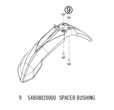 MINO : ( 10-1002 ) KTM SPACER BUSHING 03  (Silver)