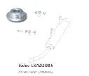 MINO : ( 10-1004 ) KTM BUSH FOR SILENCER  (Silver)