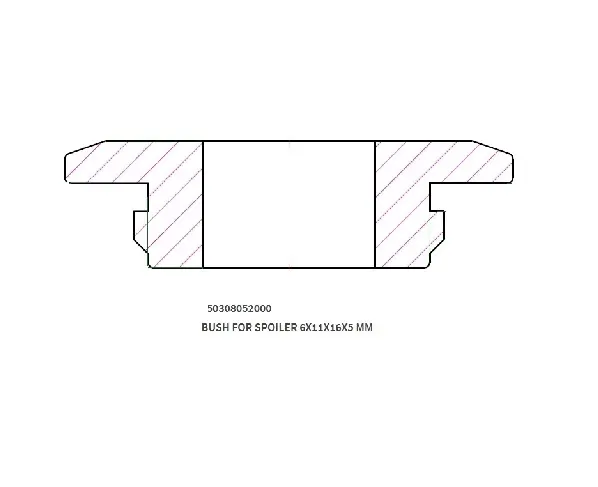 ( 10-1005 ) KTM BUSH FOR SPOILER  (Silver)