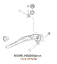 ( 10-1007 ) KTM SWIVEL HEAD 1 Pc  (Silver)