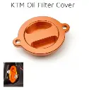 MINO : ( 10-1013 ) KTM SXS Oil Filter Cover  (Orange)