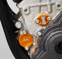 MINO : (10-1013) KTM SXS Oil Filter Cover Small (Orange)
