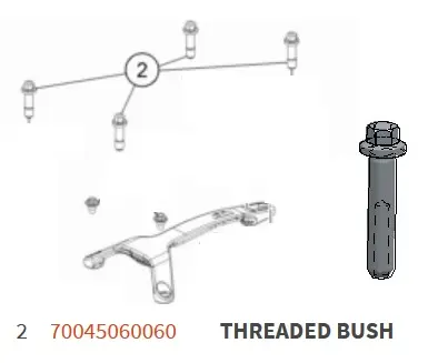 MINO : ( 10-1020 ) Treadded Busch KTM Freeride E set 4 pc  (Silver)