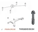 ( 10-1020 ) Treadded Busch KTM Freeride E set 4 pc  (Silver)