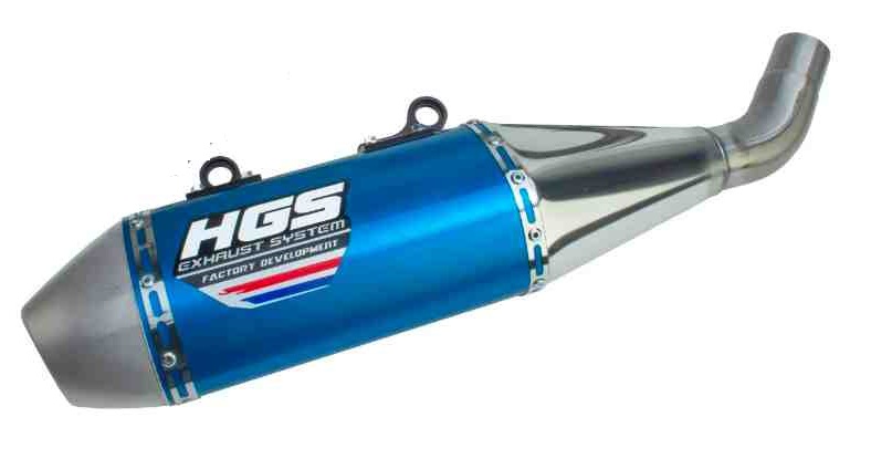 ( HGS ) (XO-217 ) HUS | FE 250 | (2017-2019) | slip-on silencer | blue steel