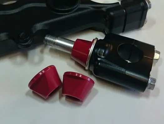 MINO : ( 13-4019 ) Handel bar Bolt_spacer_kxf_2015 plastic Red