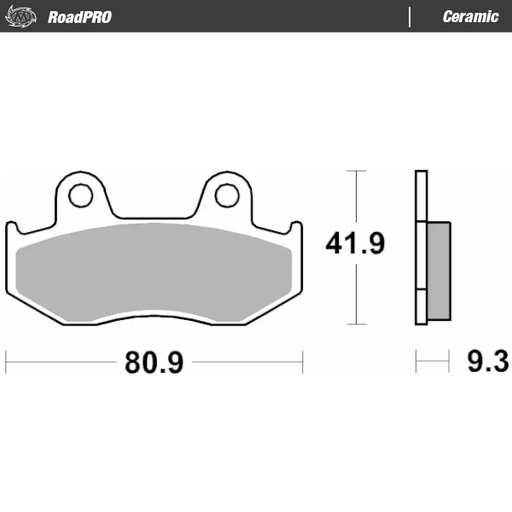 [417704] Moto-Master : Brake pad RoadPRO Ceramic