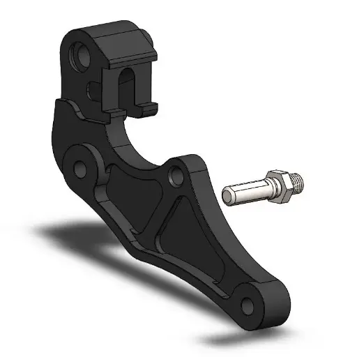 [211159] Supermoto Street adapter | Front | For Ø320mm | Black | Kawasaki