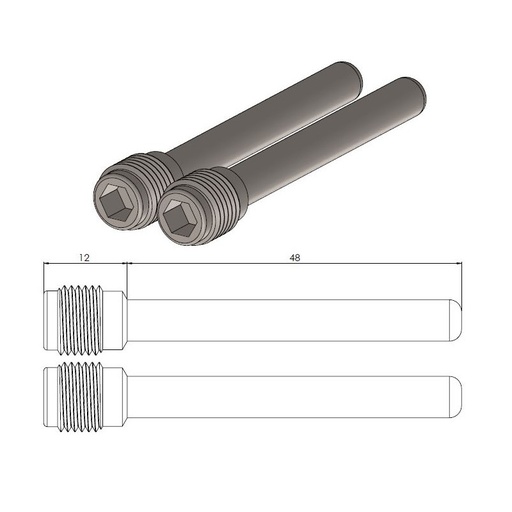 [213148] Moto-Master: Brake pad pin