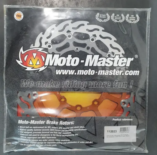 [112023 Selling Out] Moto-Master : Flame Supermoto Racing disc | Ø320mm | Kawasaki: KX125/250/250F, KDX125/200/220, KLX250SE/SR, Suzuki: RMZ250   | Orange Innering